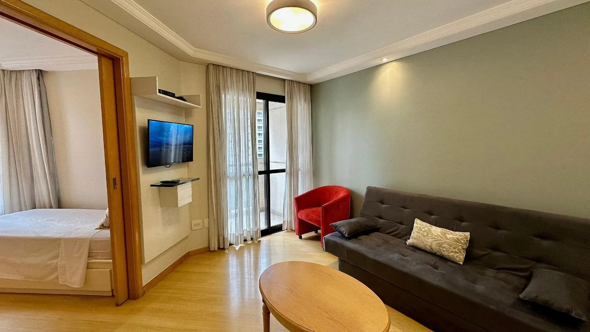Moema Aparthotel C Limpeza E Garagem 02 Dts - Uh72 Сан-Пауло